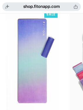 FitOn Branded Purple Yoga Mat Roll